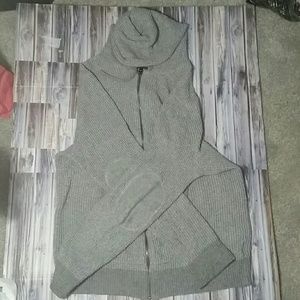 Mark Anthony grey waffle zip up hoodie.